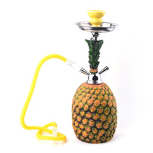 2020 Customized Pineapple Shape Portable Mini Single Hose Shisha Hookah with Disposable Hose